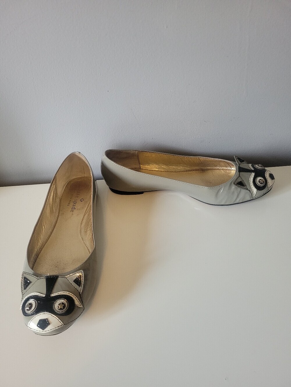 Kate Spade Jiro Raccoon Flats, Size 6